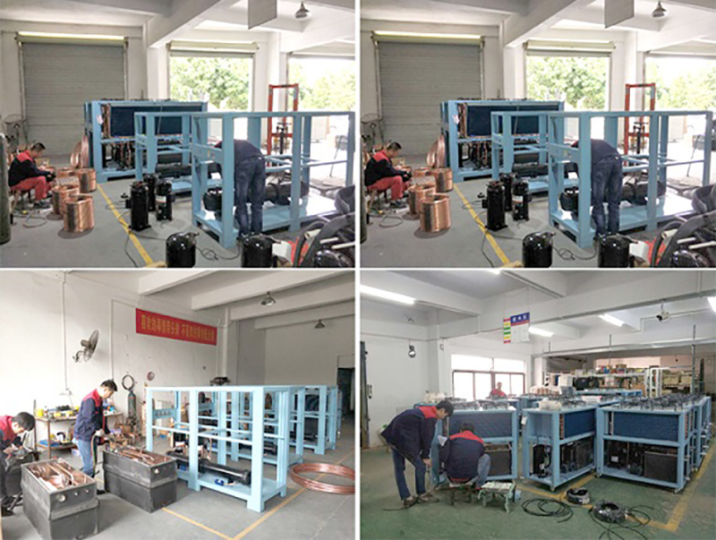 45KW air cooled industrial shell & tube chiller for cooling system