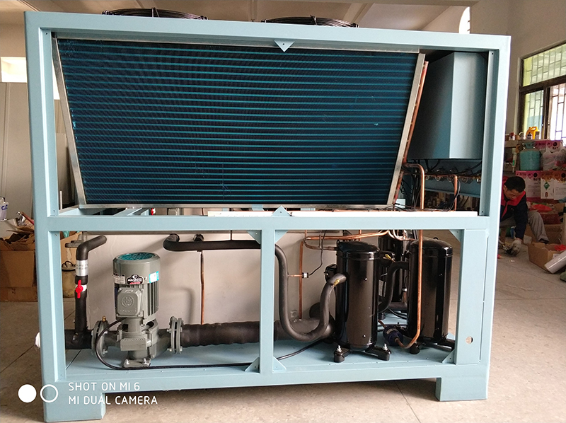 30HP air cooled cold brine chiller water