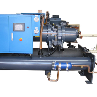 Water cooled screw chiller for blow molding machine single Compressor