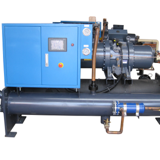 water cooled screw type chiller use for glass industry