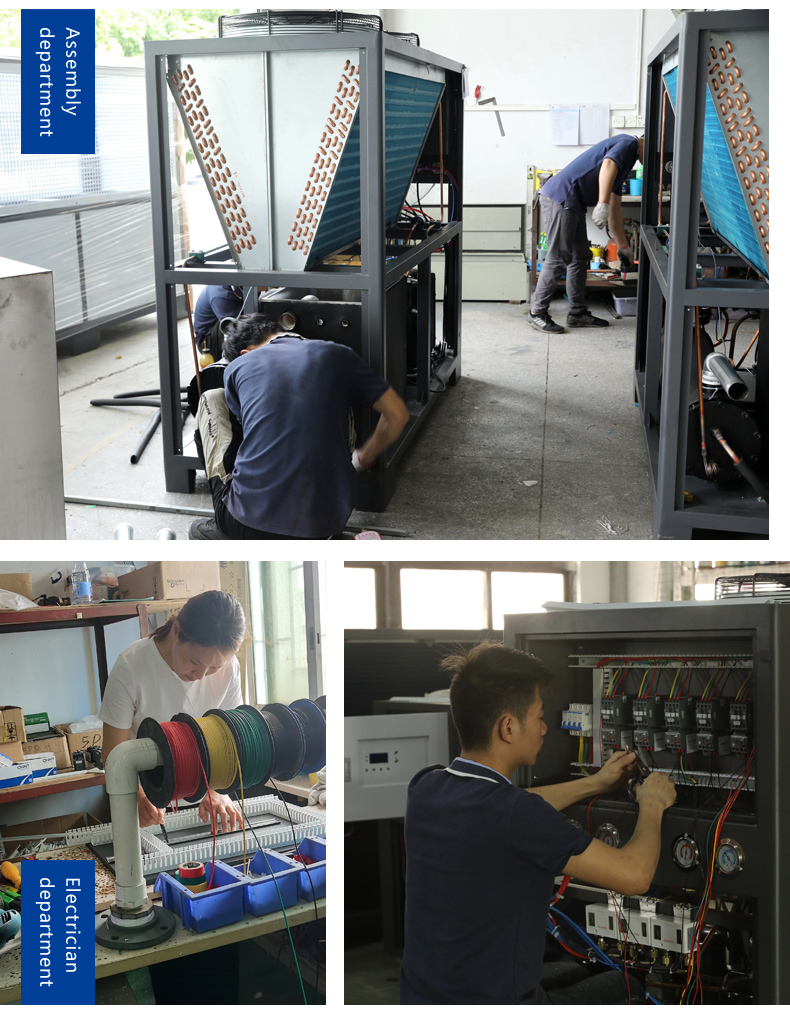 high effective cooling capacity screw chiller for injection factory