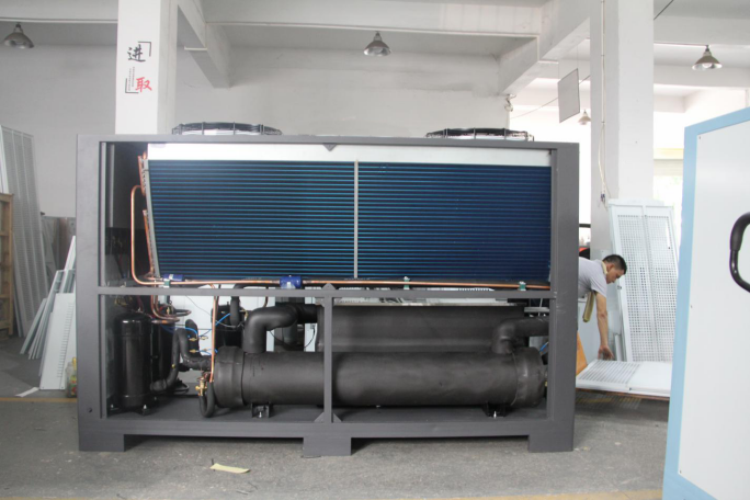 75KW new type industrial air chlling machine air cooled chiller