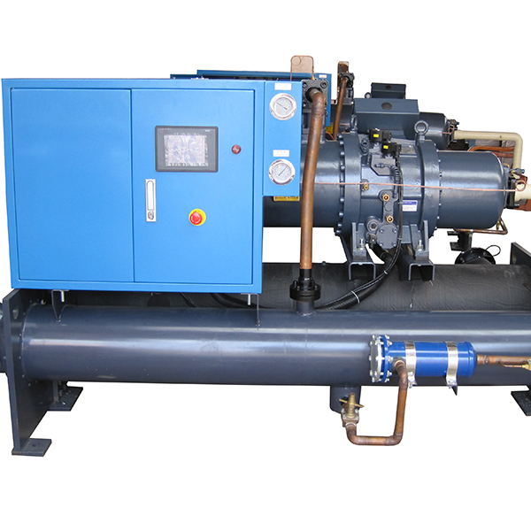 60HP air cooled industrial refrigeration glycol water cooled screw chiller